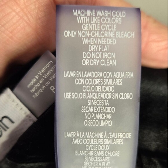 Calvin Klein Whitney Velvet Evening Wide Leg Pants Sz 8 Black - Picture 11 of 12